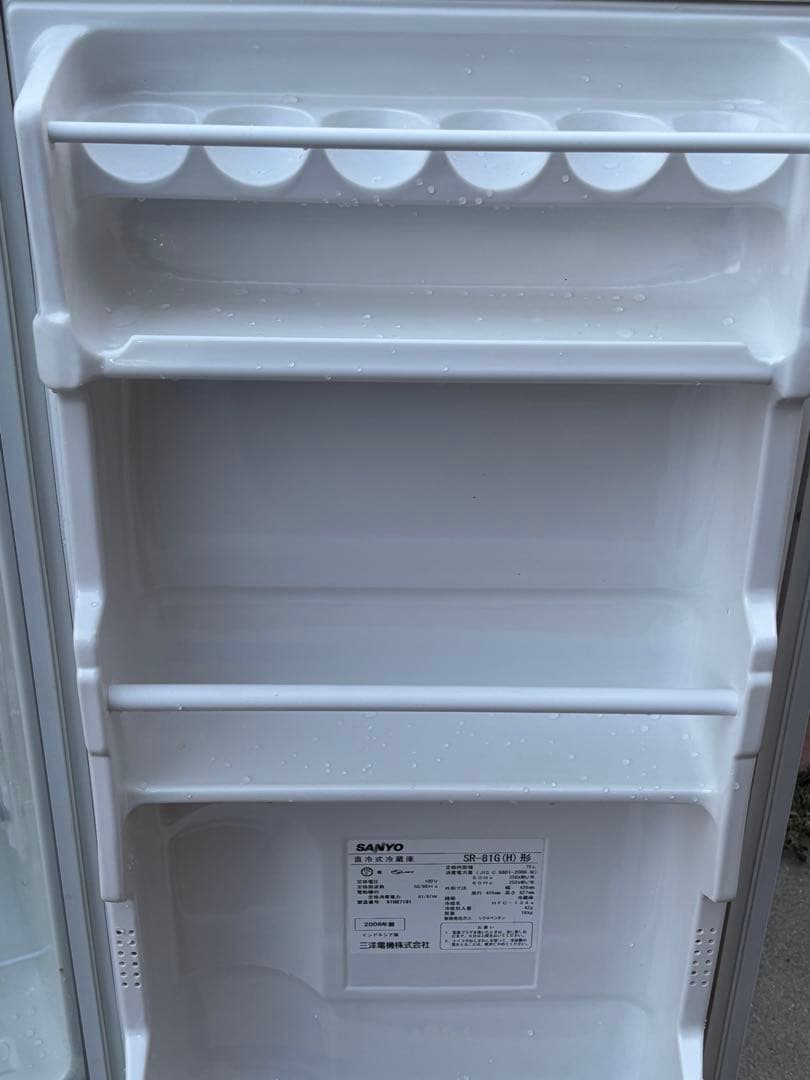 美品 1ドア 冷蔵庫 SR-81G (H) 形 SANYO 06年製