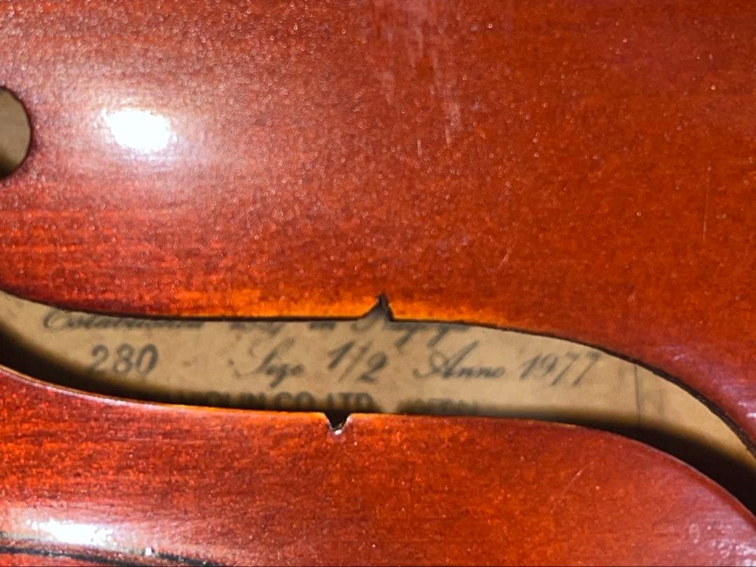 Suzukiバイオリン No.280 1/2 1977年製 ケース付