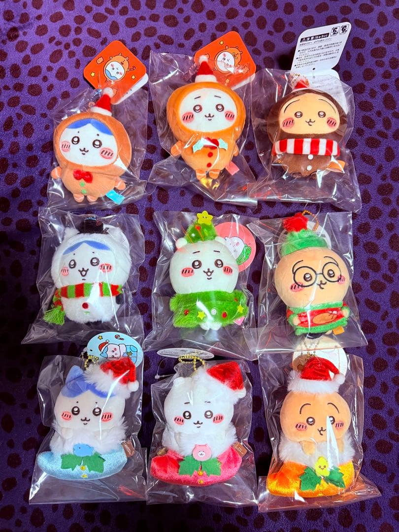 新品 ちいかわ ハチワレ うさぎ クリスマスマスコット 9点セット