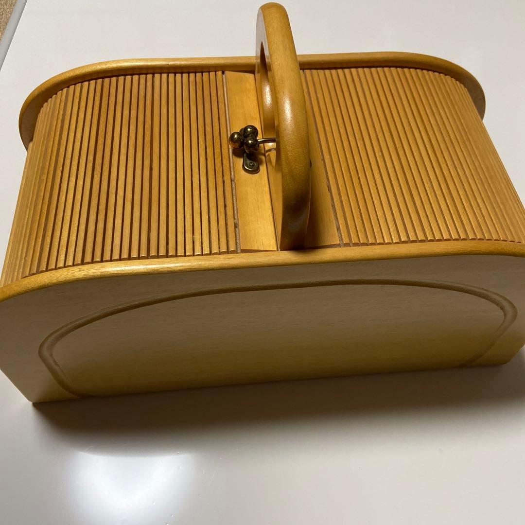 昭和レトロ【　Ｇ-Wood ソーイングボックス　】