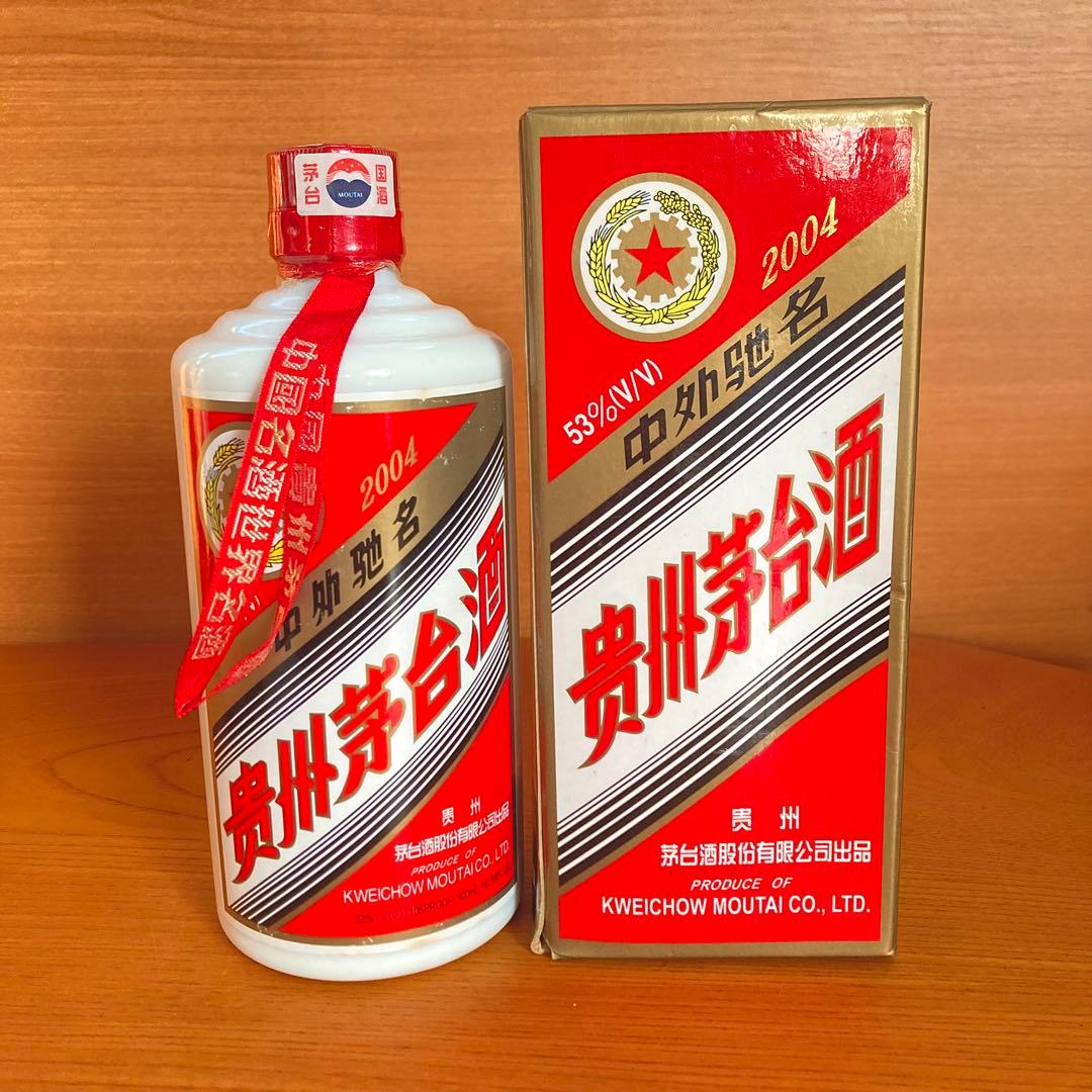 貴州茅台酒 五星麦ラベル 2004年53% 500ml MOUTAIマオタイ古酒