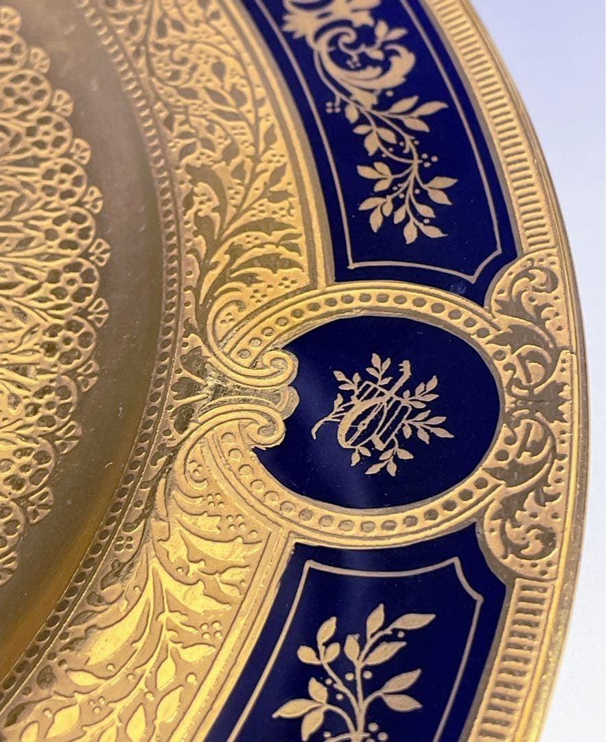【美品・豪華】レノックス 金彩 モノグラム ２６．４㎝ 大皿 Lenox
