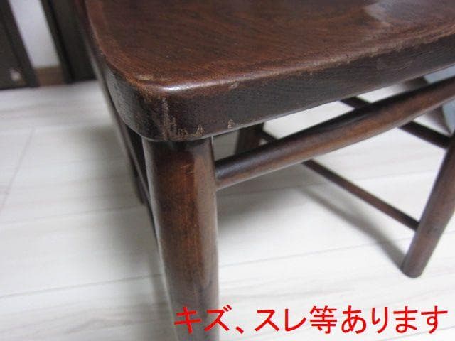 ☆レトロ ビンテージ☆チャーチチェア/教会椅子 木製 ポケット収納付　②