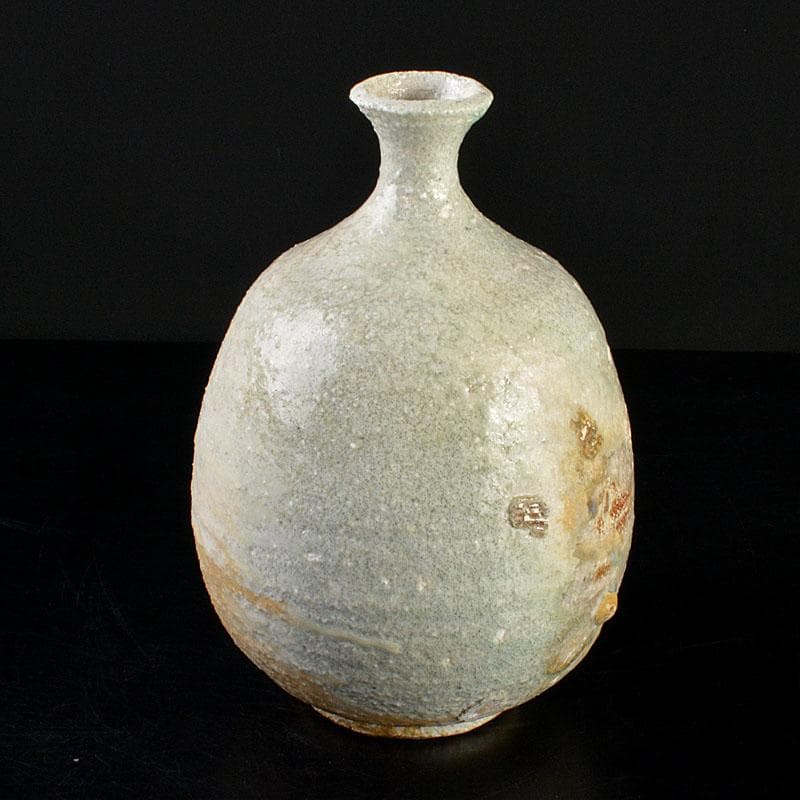 信楽焼　星野亨斉造　窯変壺　共布共箱　N　6743C