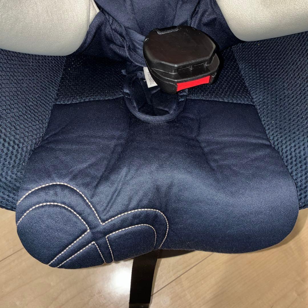 美品　エールべべ クルット5i グランス ISOFIX ネイビー 360°