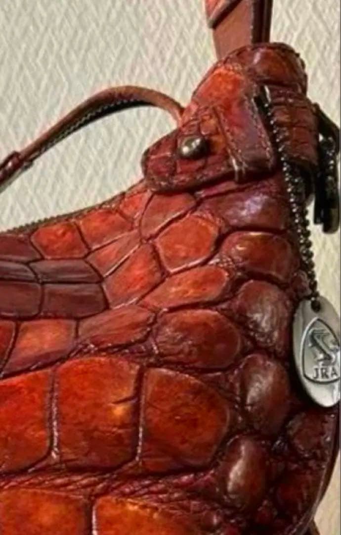 枡儀　JRA クロコダイルショルダーバッグ