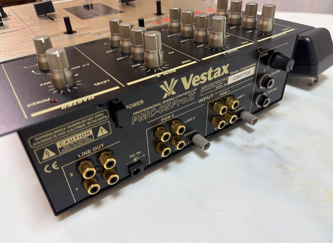 Vestax PMC-05PRO II DJミキサー ACアダプター付き