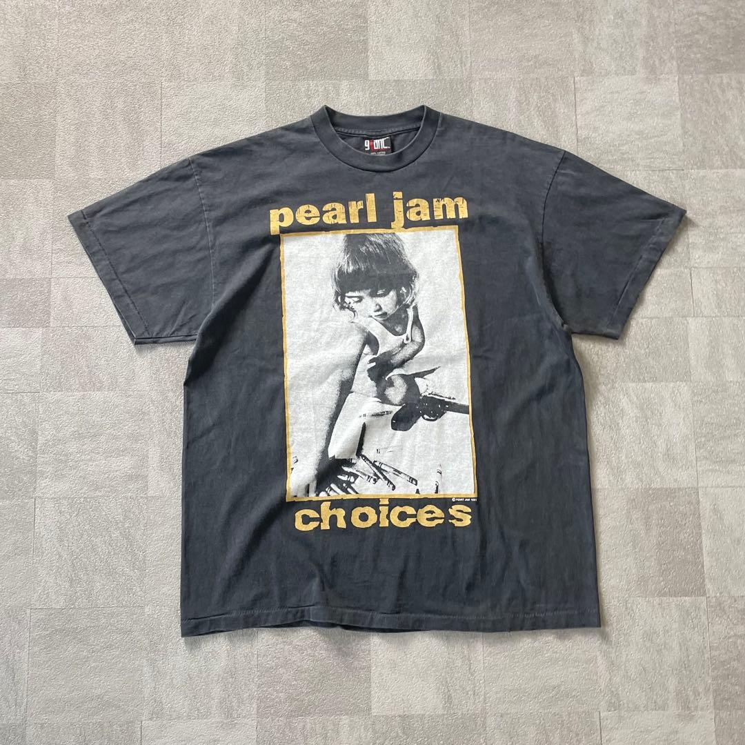 トップス pearl jam choices s/s band tee fade xl