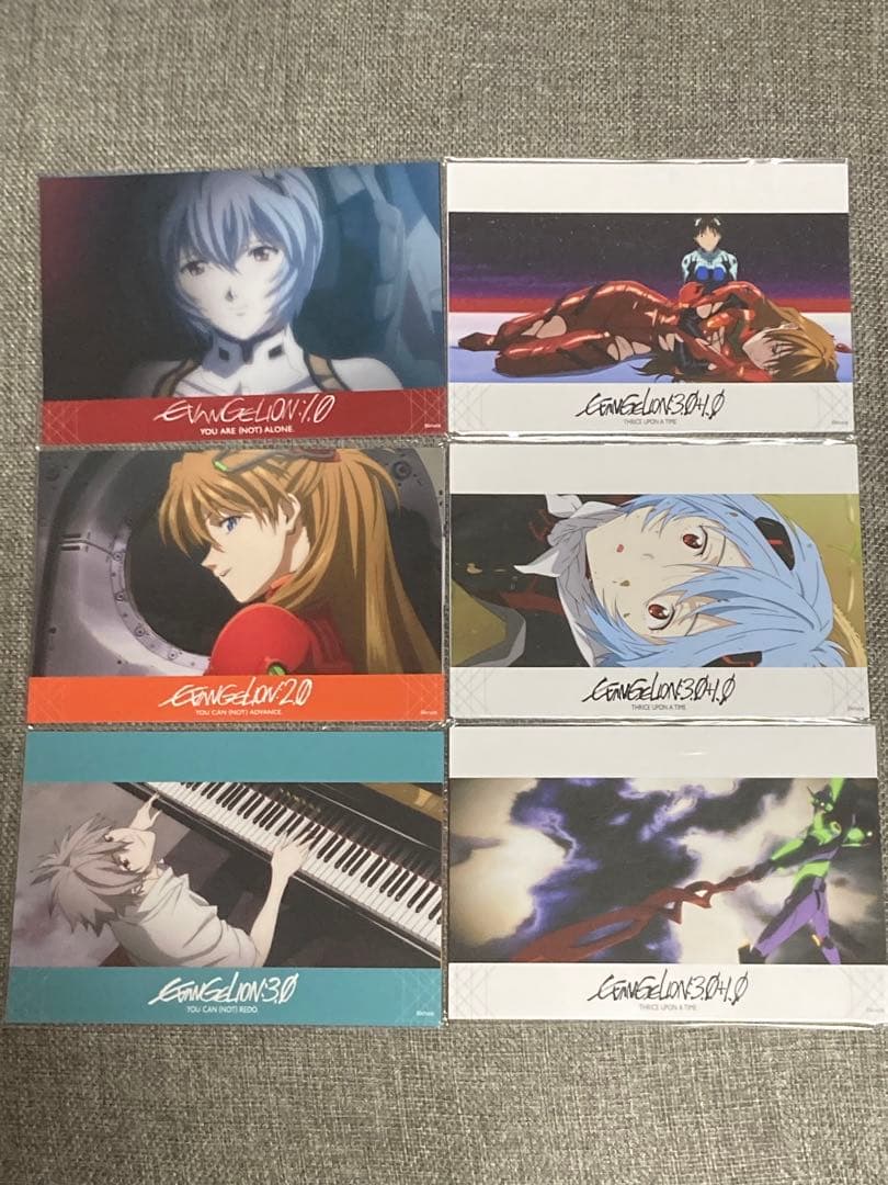 【新品未開封】ヱヴァ 新劇場版(序破Q・シンx3)ポストカード 6種 エヴァ②