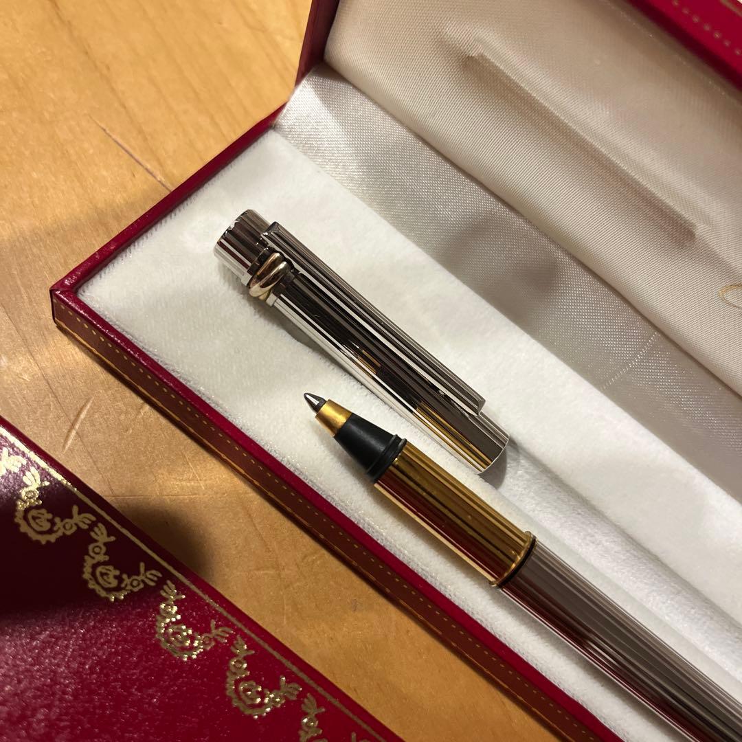 Cartier マスト ドゥ カルティエ ボールペン トリニティ シルバー