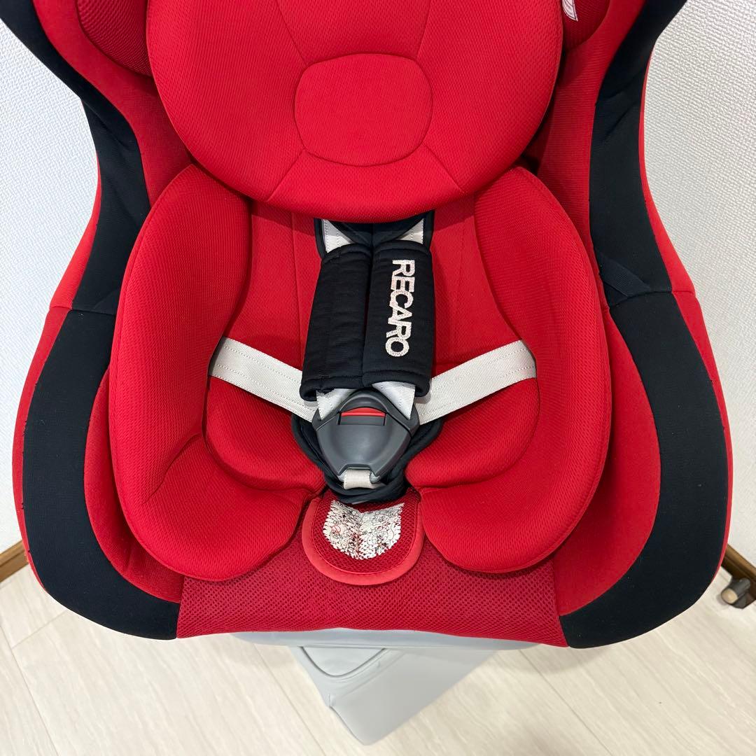【美品】レカロ スタートプラスアイ ジュニアシート レッド チャイルドシート