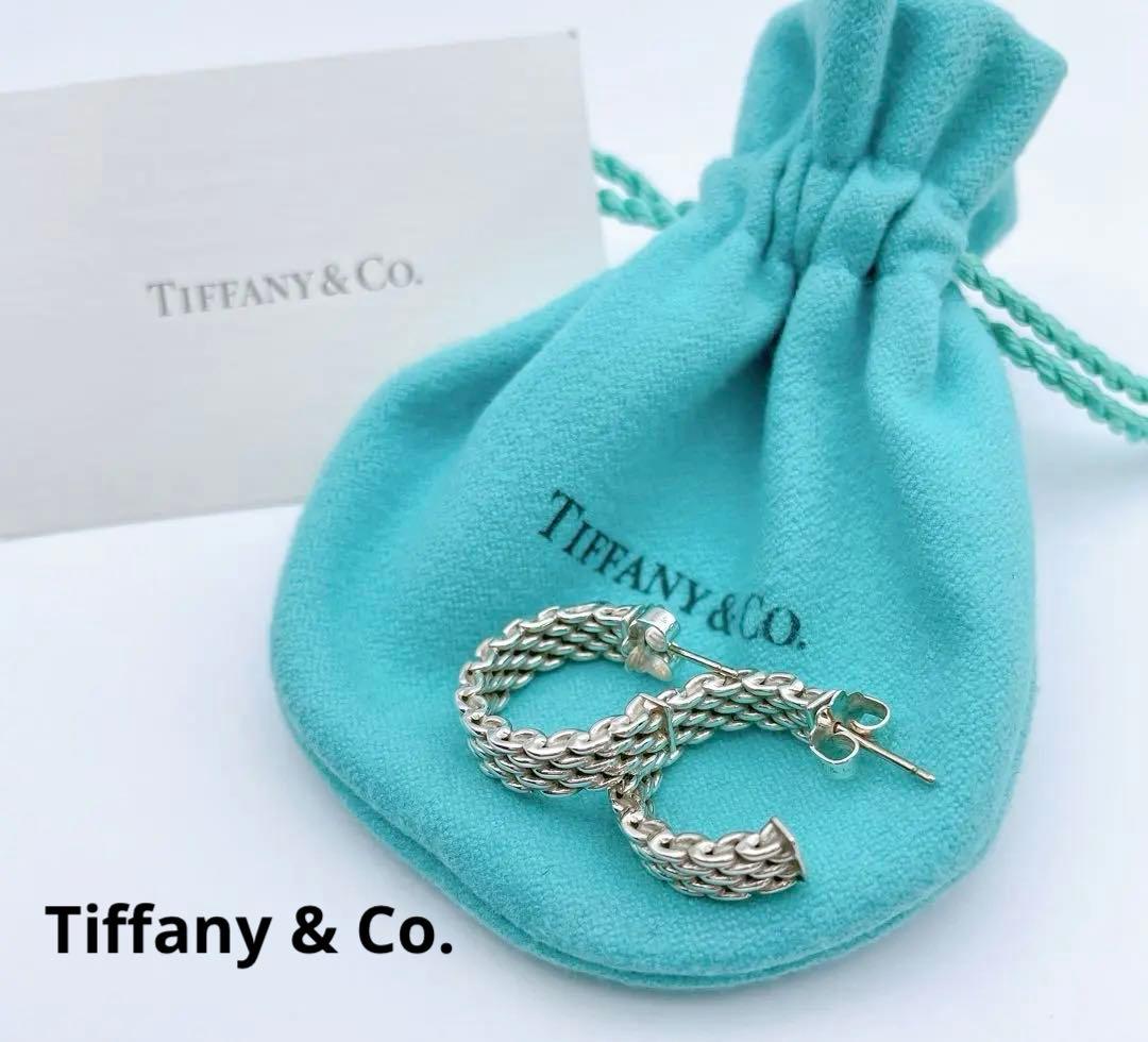 専用！Tiffany & Co. サマセットシルバーフープピアス ピアスメッシュ