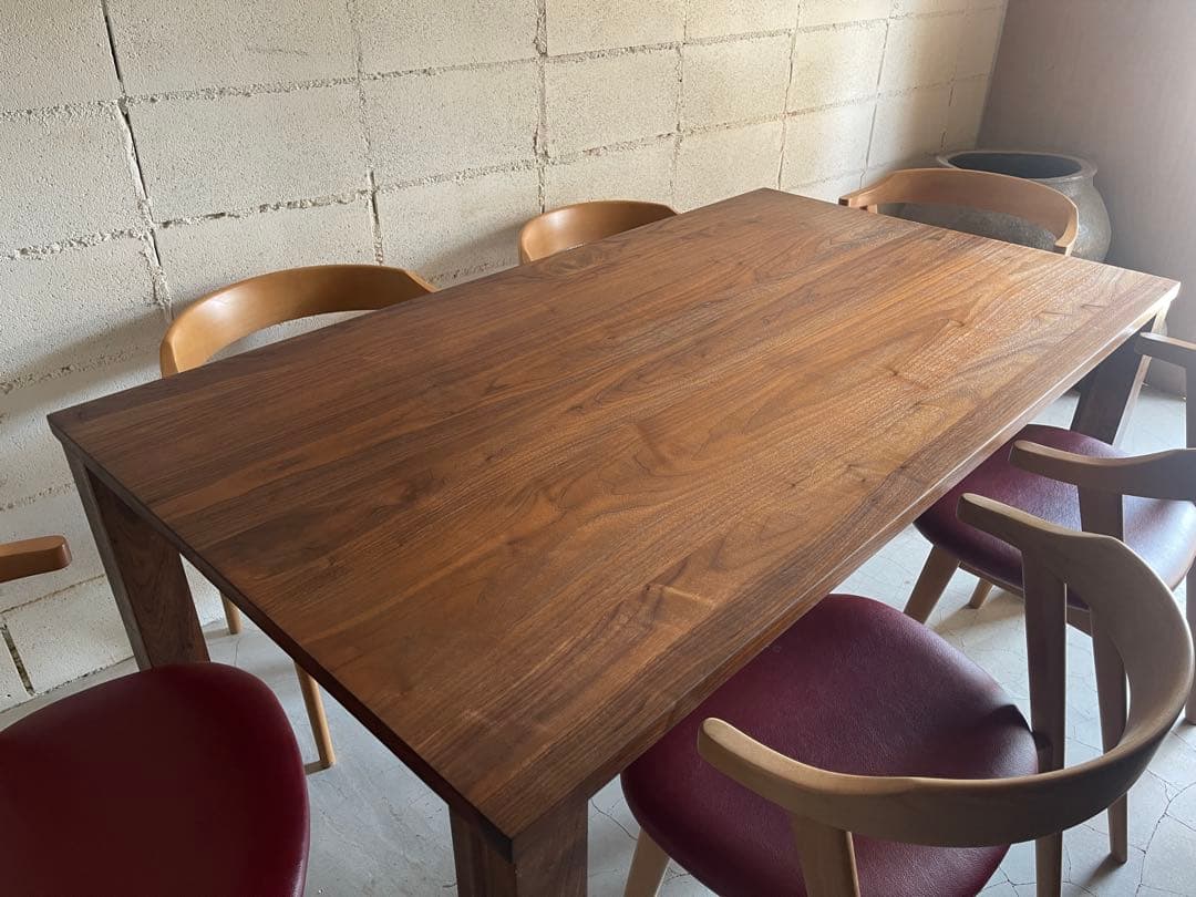 KASHIWA 柏木工　ウォールナット無垢材 ダイニングテーブル　北欧　高級