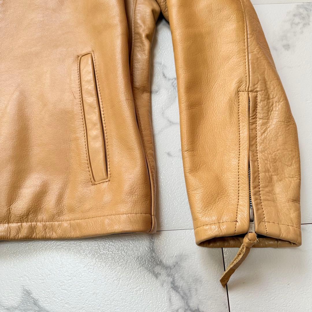 Schott AT877 シングルライダースジャケット 38牛革 USA製