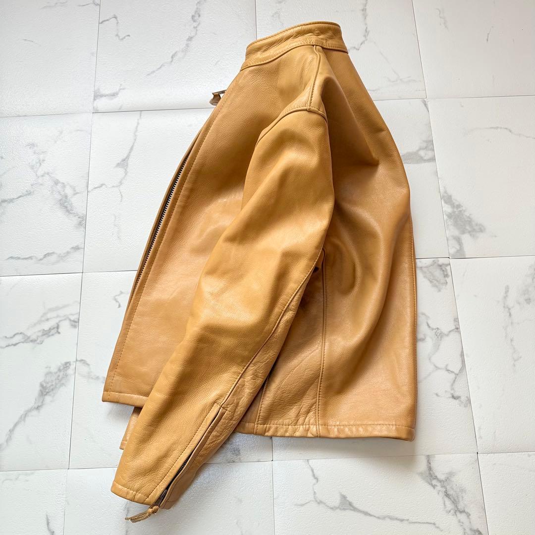 Schott AT877 シングルライダースジャケット 38牛革 USA製