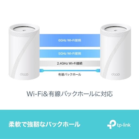 TP-Link メッシュwifi ルーター DECO BE9300 2ユニット