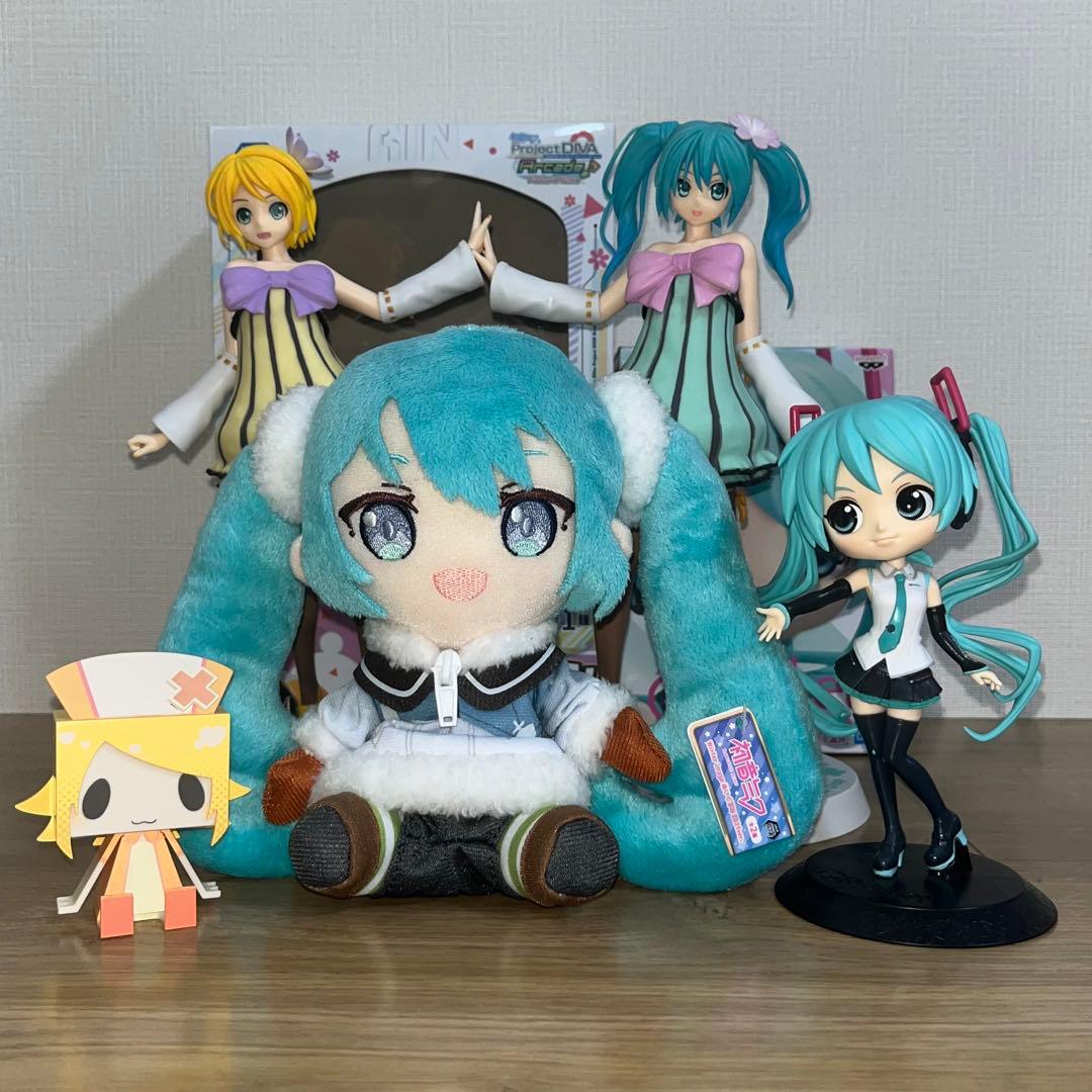 初音ミク 鏡音リン フィギュア ぬいぐるみ グッズ まとめ売り セット
