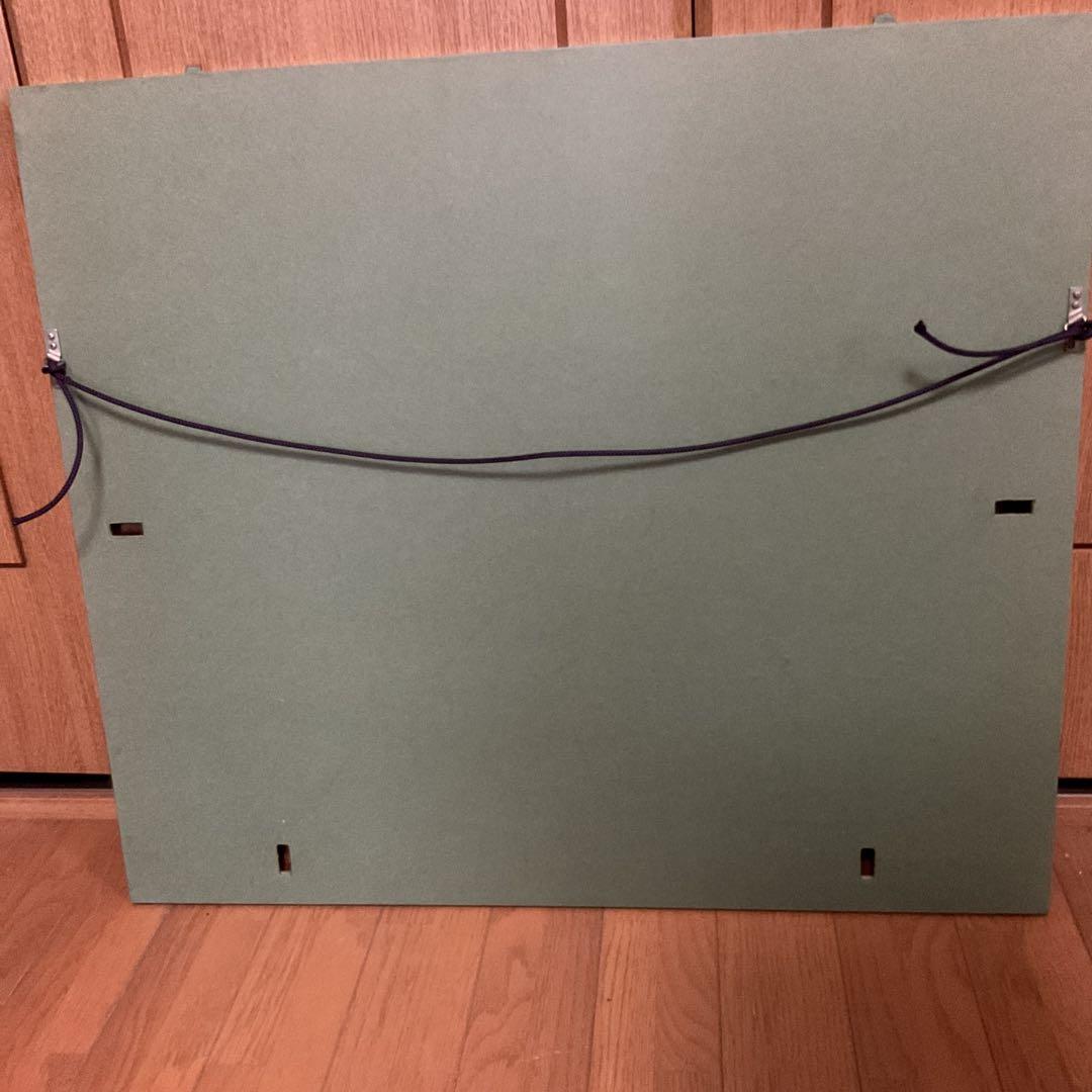 作者不詳作 落款印譜在 絹本花鳥画 無花果に雀図 額装仕立て