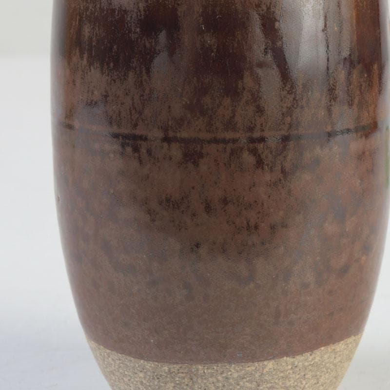 茶道具　高取焼　比古焼　藤崎寿山造　肩衝茶入　仕覆付　共箱　V　9824