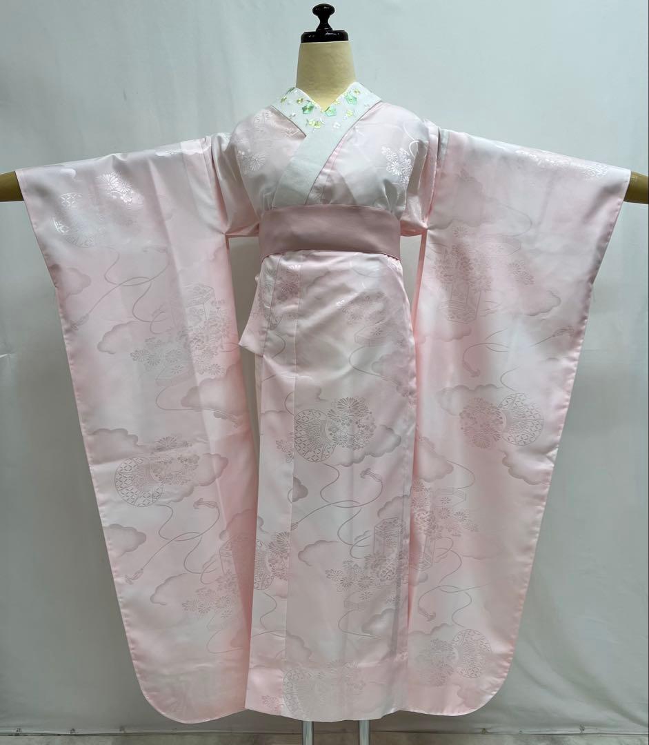 本紅型　振り袖　フルセット　長襦袢付　美品　成人式　帯の名門藤原織物　700
