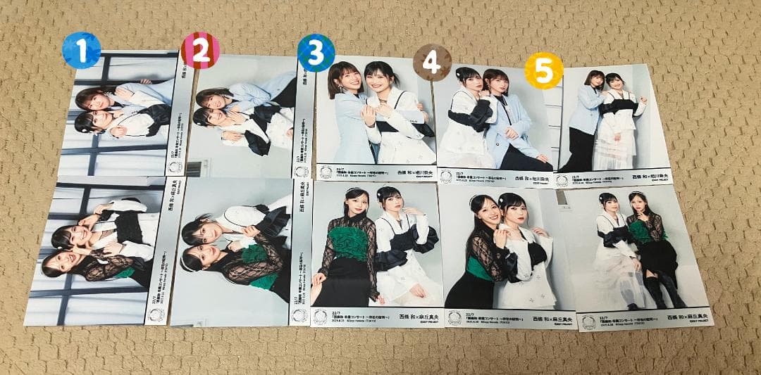 ナナニジ　22/7　西條和卒業コンサート　ブロマイド　バラ売り