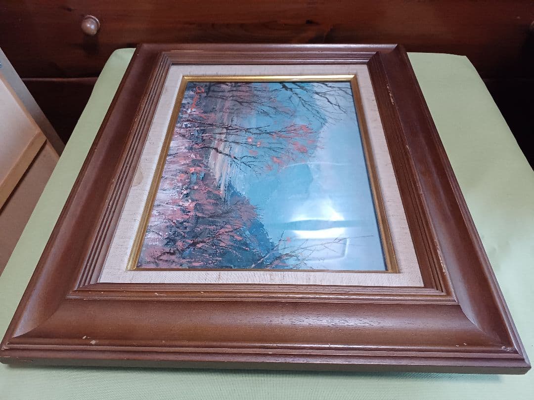 ◆ 佐藤あつ子　「丘の杏花」　一枚の繪　大調和会　◆