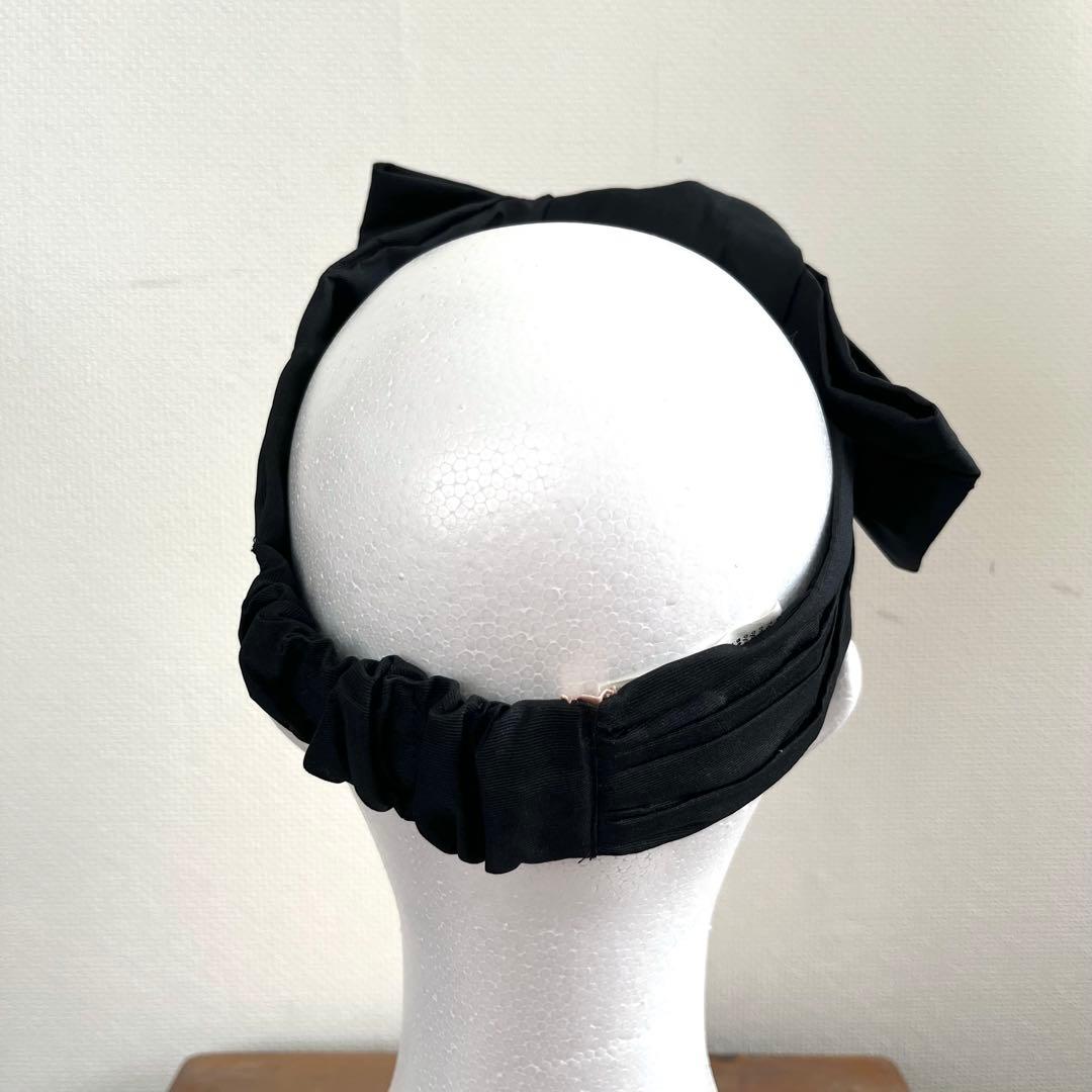 【美品♡かわいい】N°21 ヌメロベントゥーノ❤︎リボン付きブラックヘアバンド