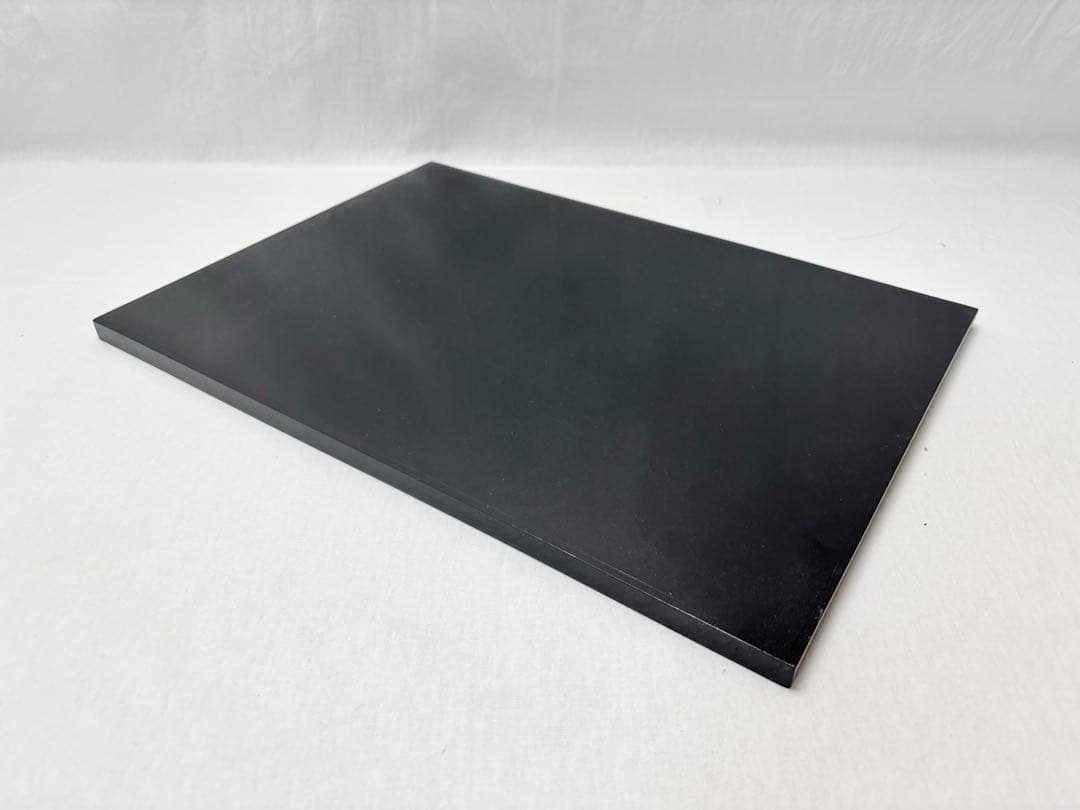 ほぼ未使用 懐石道具 三代目惣兵衛作 天然木製 黒塗 尺3寸 長角膳 5客揃紙箱