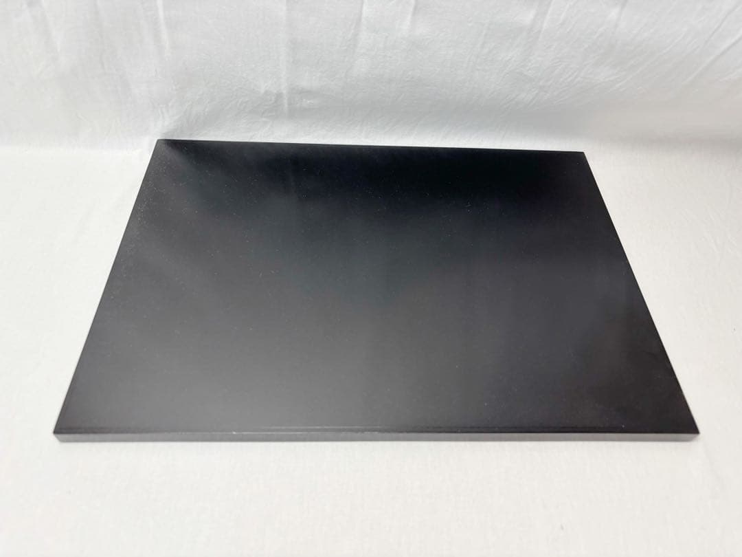 ほぼ未使用 懐石道具 三代目惣兵衛作 天然木製 黒塗 尺3寸 長角膳 5客揃紙箱