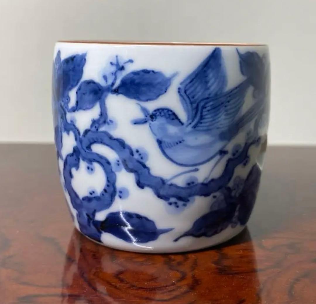 【茶道具】上野良樹造　ガラス蓋置　陶象造　花鳥画蓋置セット