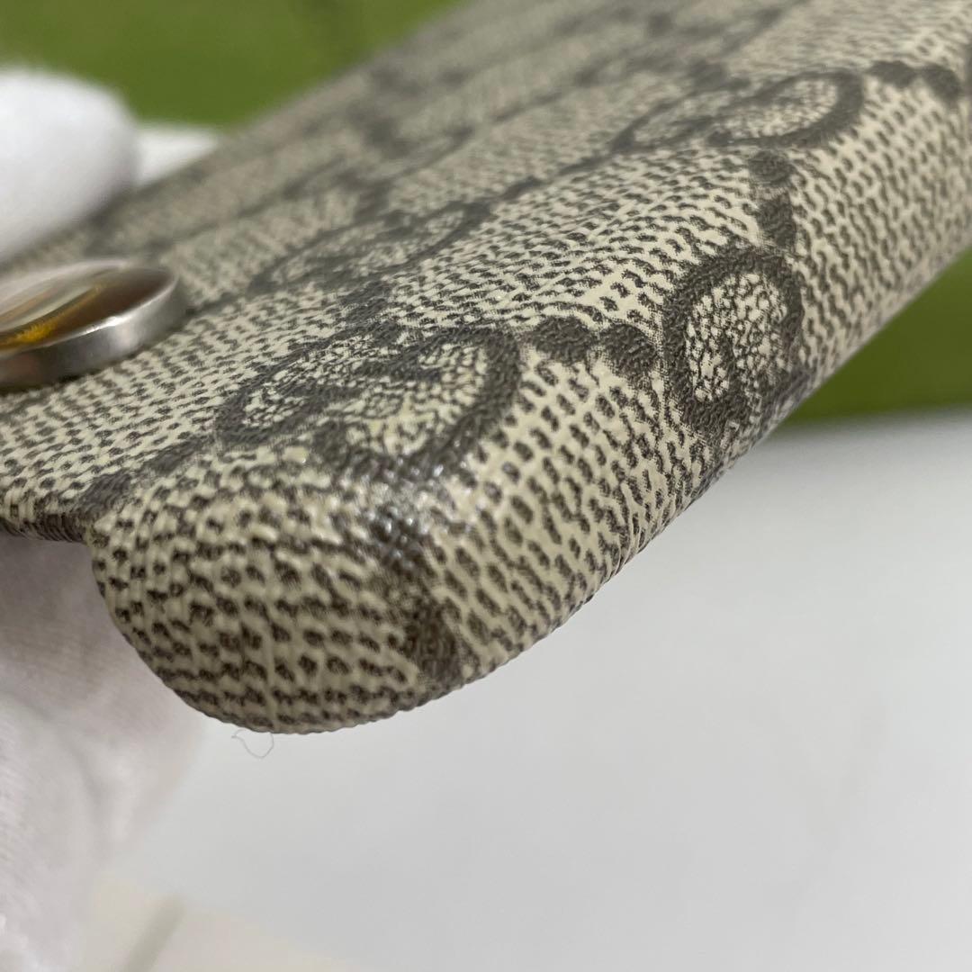 【美品】グッチ GGスプリーム iPhone14 スマホケース