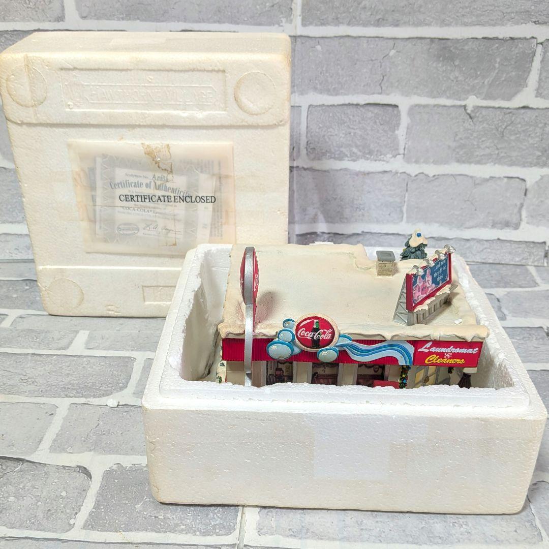 レア物 Coca-Cola ランドリー クリーナーズ イルミネーション付 置物