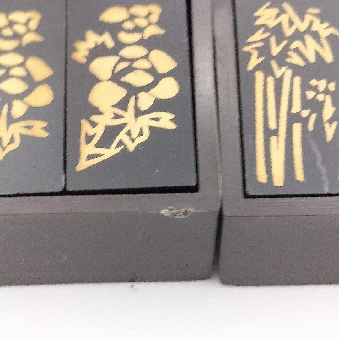 a180 十種香札 プラスチック 黒 　茶道具　茶道　古物　古美術