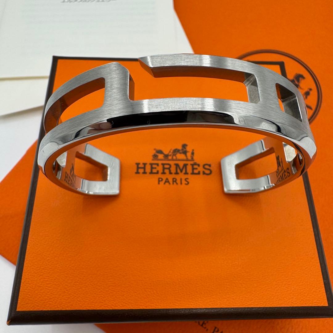 キミスタ 【廃番品・未使用】HERMES エルメス プレイ バングル