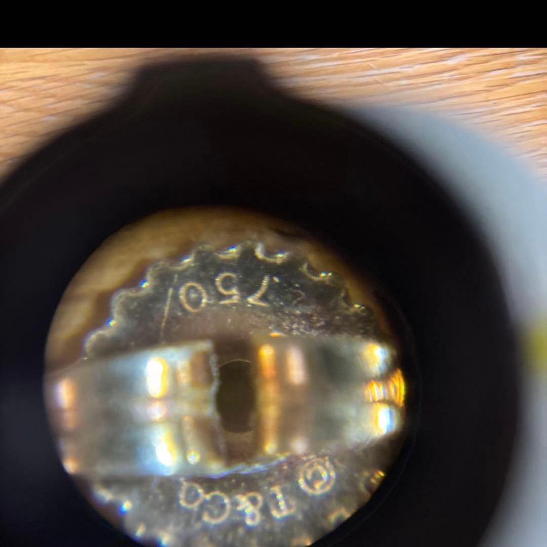 たか　ティファニー　ティアドロップ ピアス　750 キャッチ純正