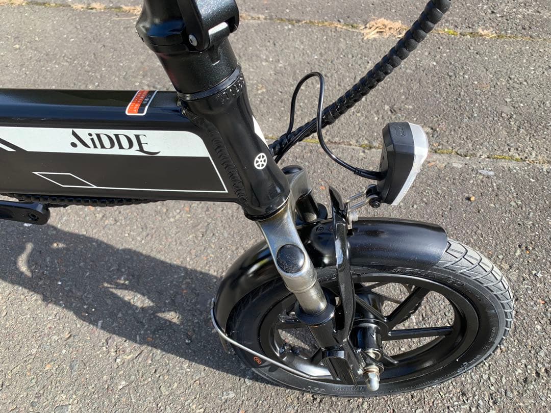 【動作確認済】送料無料AiDDE 折りたたみ電動アシスト自転車A1 14インチ