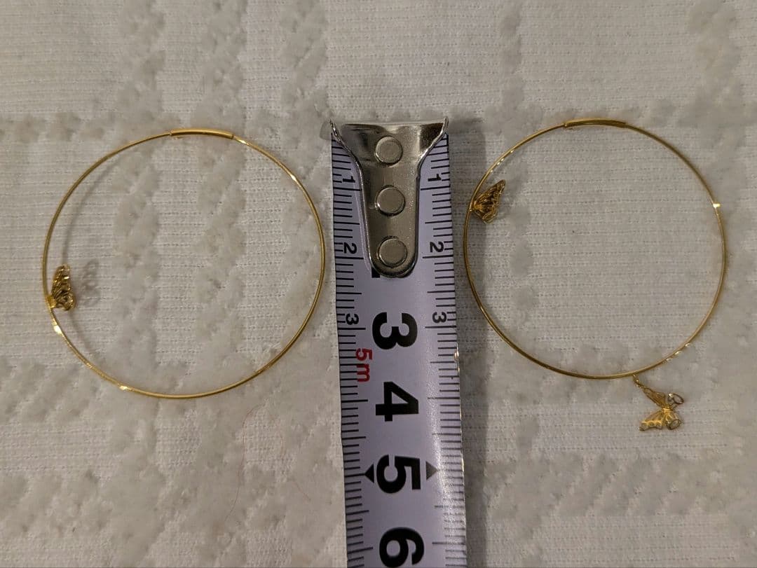 STAR JEWELRY スタージュエリー バタフライ 蝶 フープ ピアス