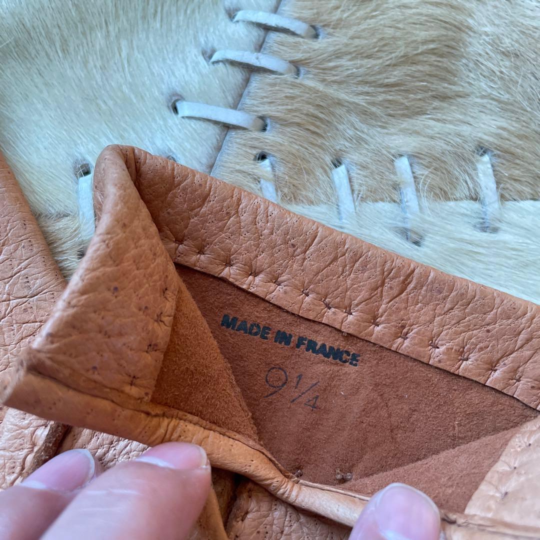 m*e様 中古 ペッカリー　グローブ made in France 革　手袋