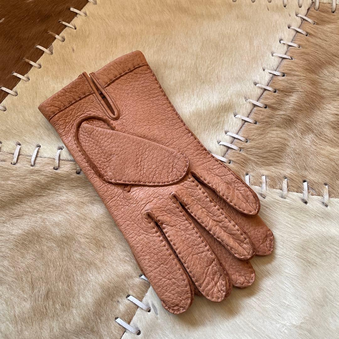 m*e様 中古 ペッカリー　グローブ made in France 革　手袋