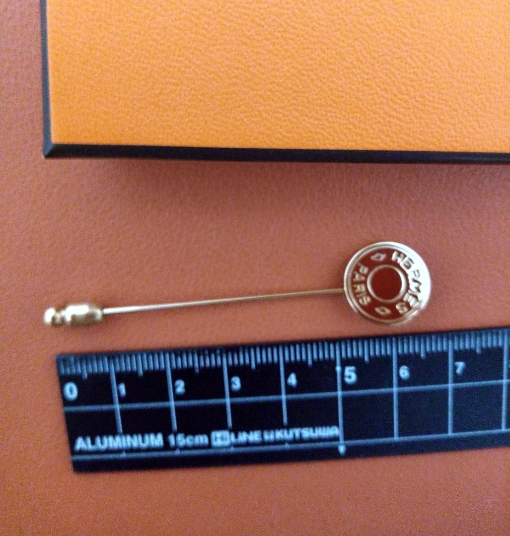 限界価格　極美！　エルメス　セリエ　 クルードセル　ピンブローチ　ゴールド