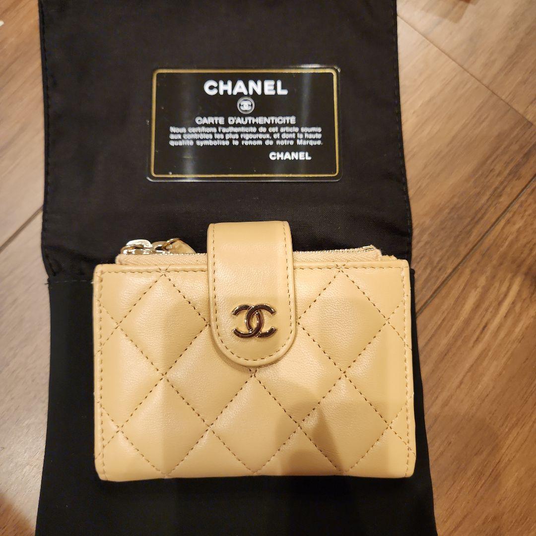 限定お値下げ！極美品★CHANELシャネル★ミニ財布ベージュ