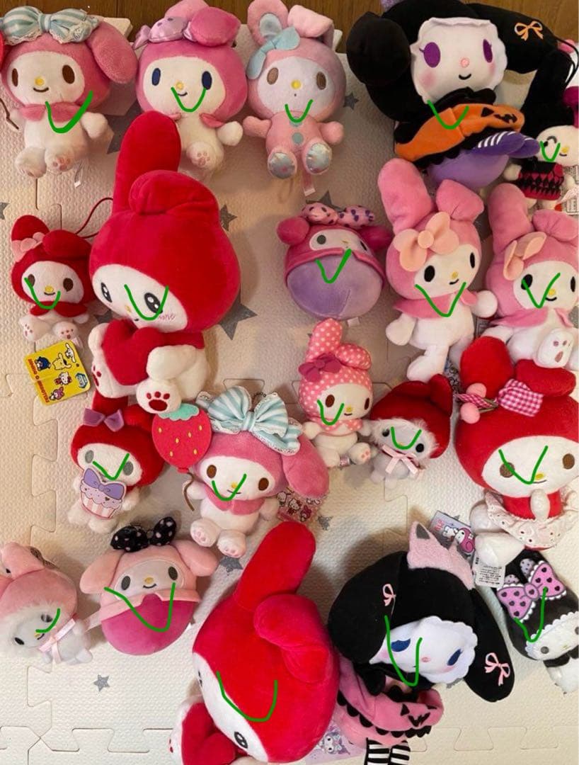 1月末処分予定【62体】 【最終値下げ】マイメロ ぬいぐるみ まとめ売り
