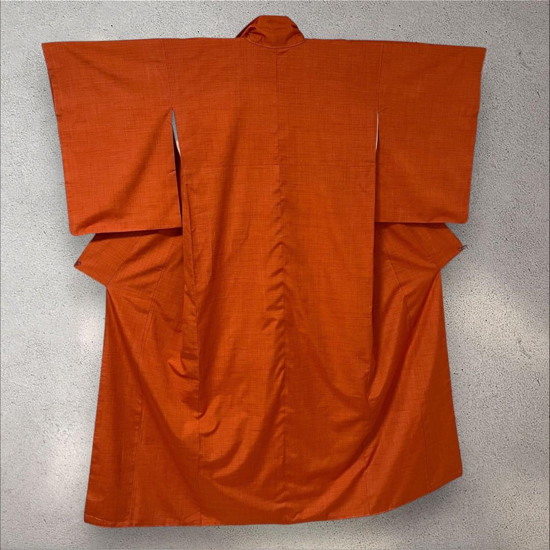 sy258 正絹 色紬 結城紬 ４点フルセット 身丈157裄丈66