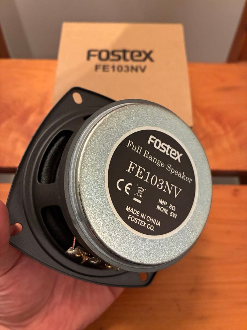Fostex 10cmフルレンジユニット FE103NV １ペア 新品生産終了品