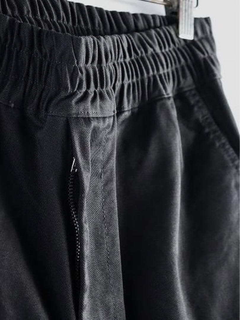 完売 sans limite ゴムパンツ チノ ブラック 0