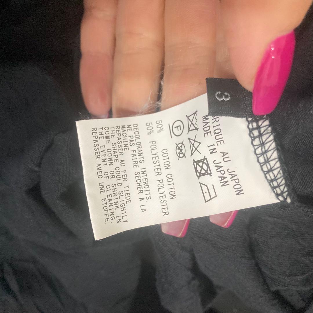 Ground Y 17AW/シワ加工ハイネックロングカットソー