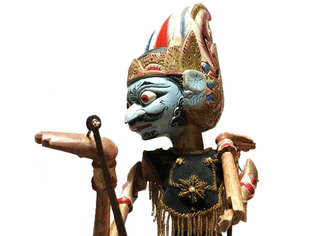 【 ドゥルユドノ（Duryudana）】 アンティーク木偶人形　ワヤン・ゴレ