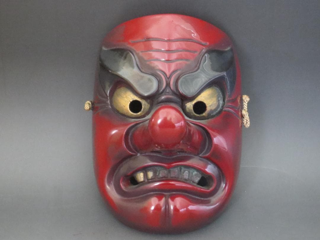 備中神楽 清己作　小天狗　お面 ★神楽面・能面・能楽・日本伝統工芸・備中民藝