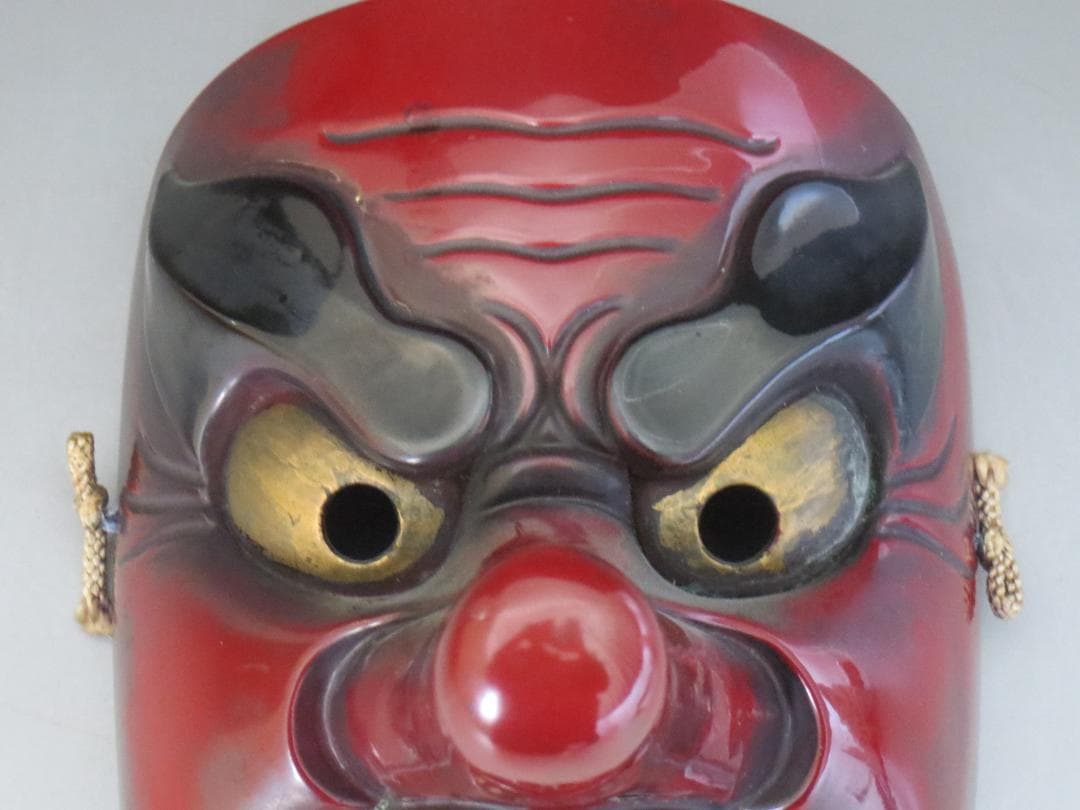 備中神楽 清己作　小天狗　お面 ★神楽面・能面・能楽・日本伝統工芸・備中民藝