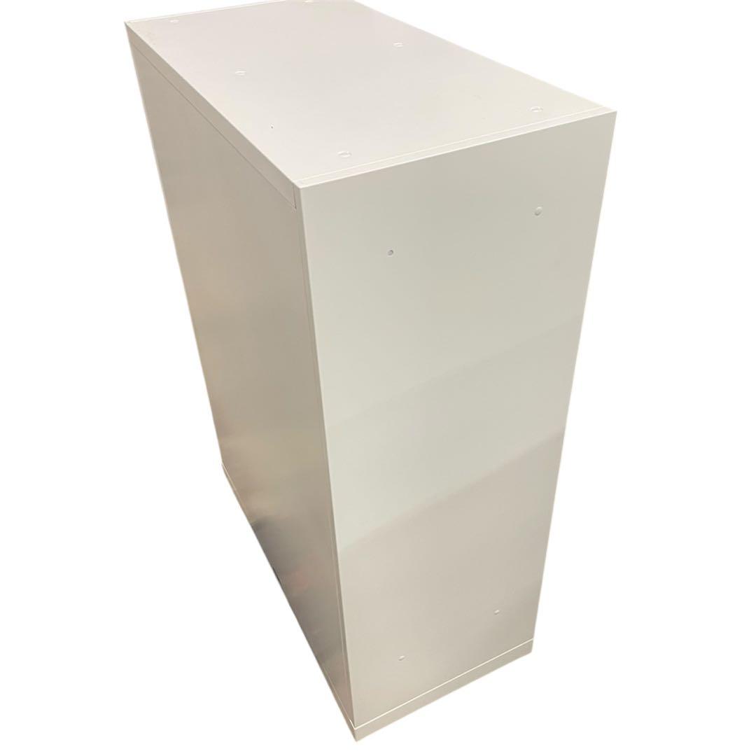 ホワイト スチール書庫・オープン書庫 3段